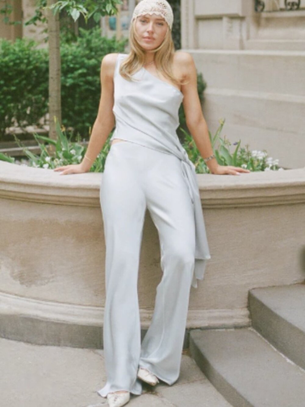 Few Moda Mia Pant Soft Silver Wide-Leg -Sz 0